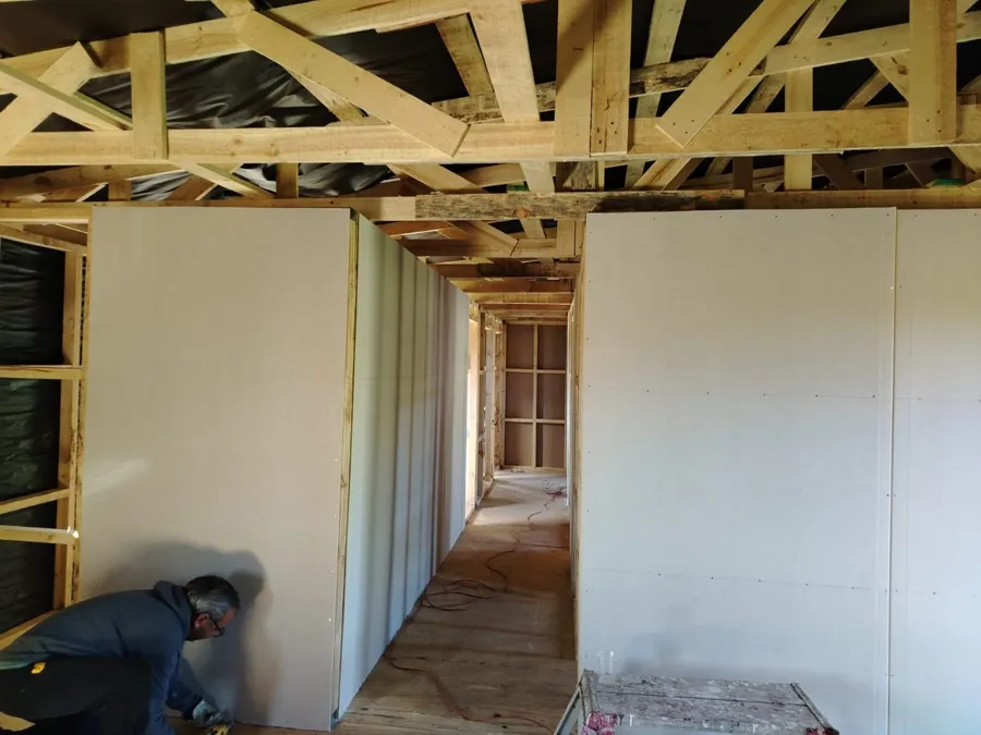 Remodelación interior con tabiques